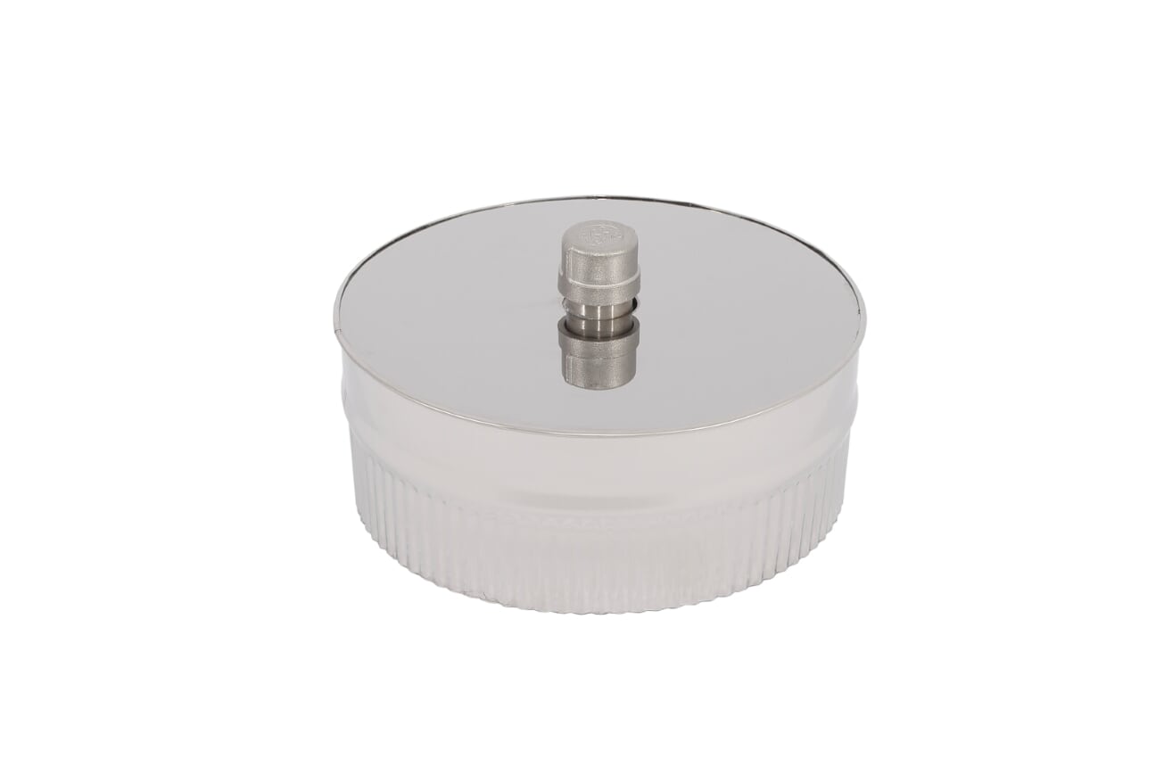 501007-Cap-with-drain Regenhaube mit Abfluss 200mm 0.5mm
