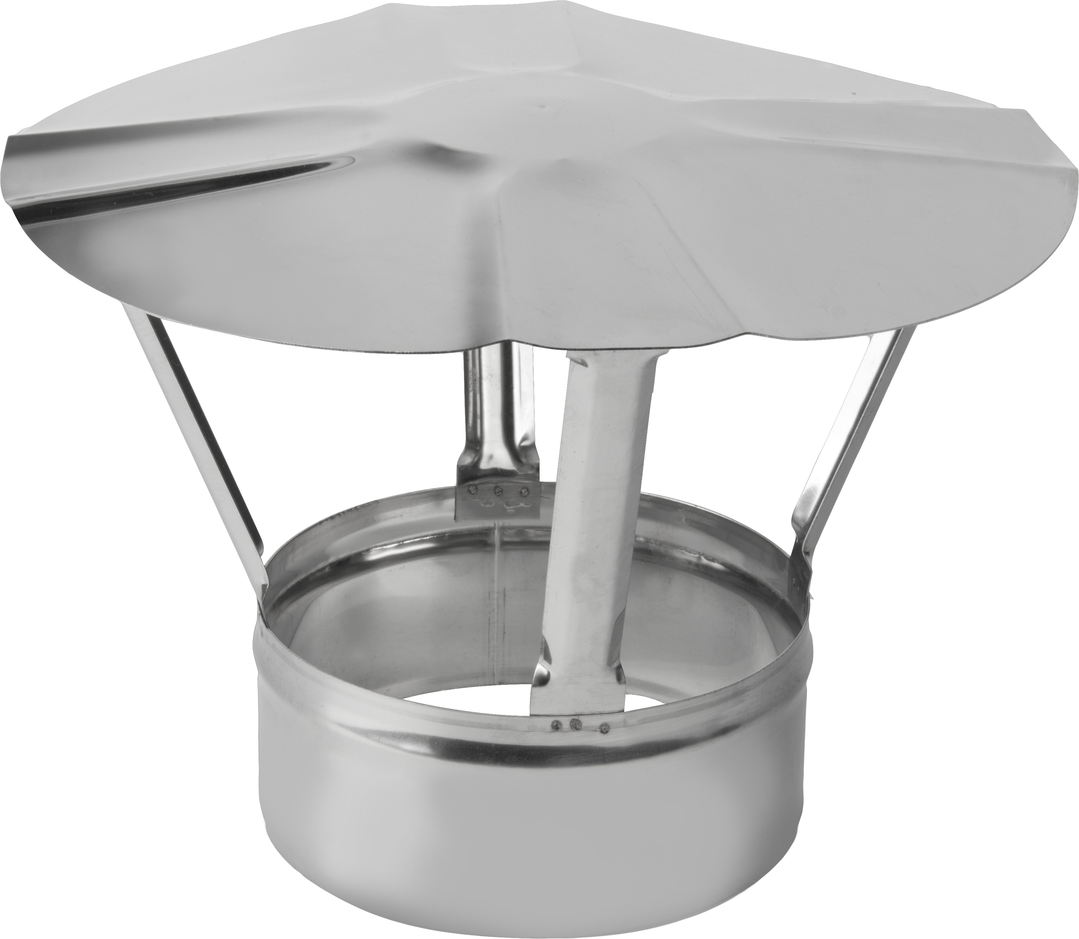 KJ06-Rain-cap Edelstahl Regenhaube. einwandig Ø150mm