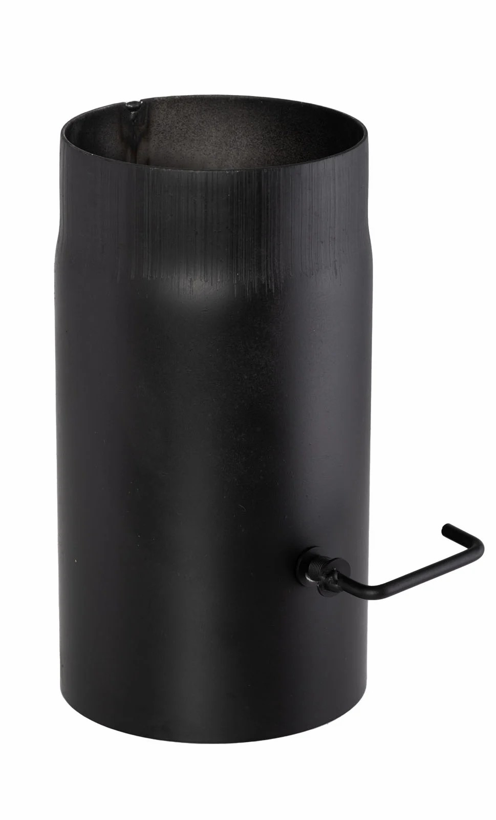 fumio-baffle-120-2mm-zwart-1 Ofenrohr 25cm inkl. Drosselklappe Schwarz 200mm 2.0mm