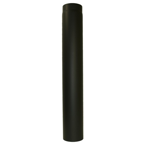 Ofenrohr 100 cm Schwarz, Durchmesser 120 mm, 2.0mm